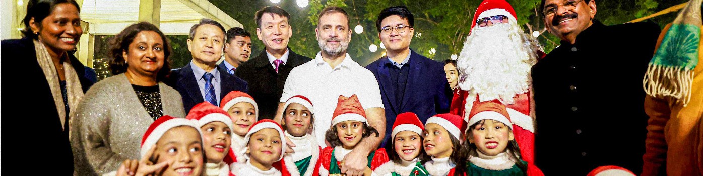 Celebrating Christmas with the Indian Christians Parliamentarians Council in Delhi.