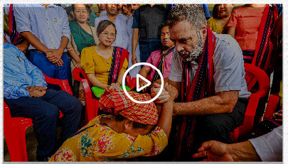 Rahul Gandhi meeting with Manipur violence survivors