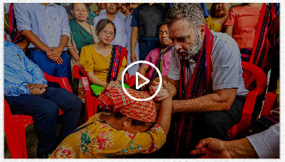 Rahul Gandhi meeting with Manipur violence survivors