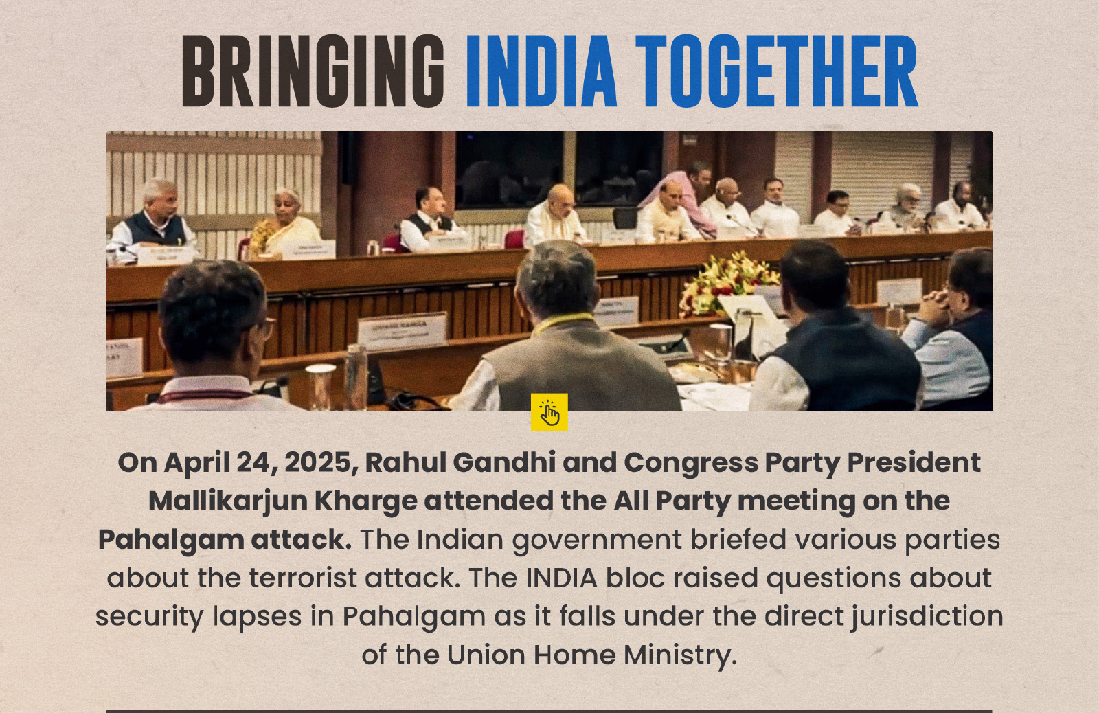 Bringing India together